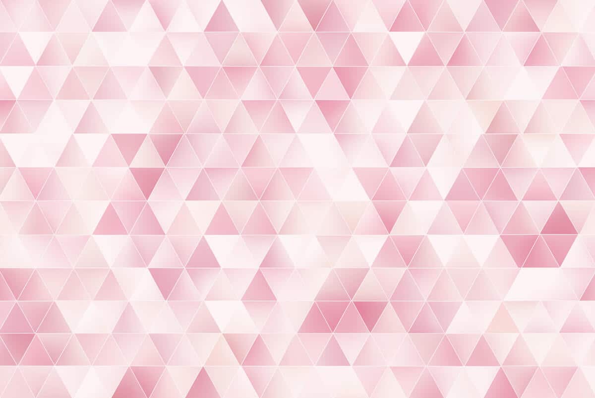 Różowa Fototapeta Glamour- Trójkąty 3D | Tapeta do kobiecych wnętrz, butiku, pokoju dziewczynki 94251 - zdjęcie 6