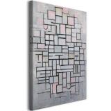 Reprodukcja obrazu „Kompozycja nr IV” Pieta Mondriana – abstrakcja i geometria na płótnie - miniaturka 1