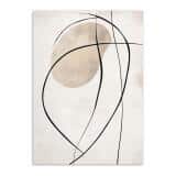Stylowy Plakat Line Art – Organiczne Kształty i Beże | Nowoczesny Obraz na Ścianę do Biura P94244 - miniaturka 7