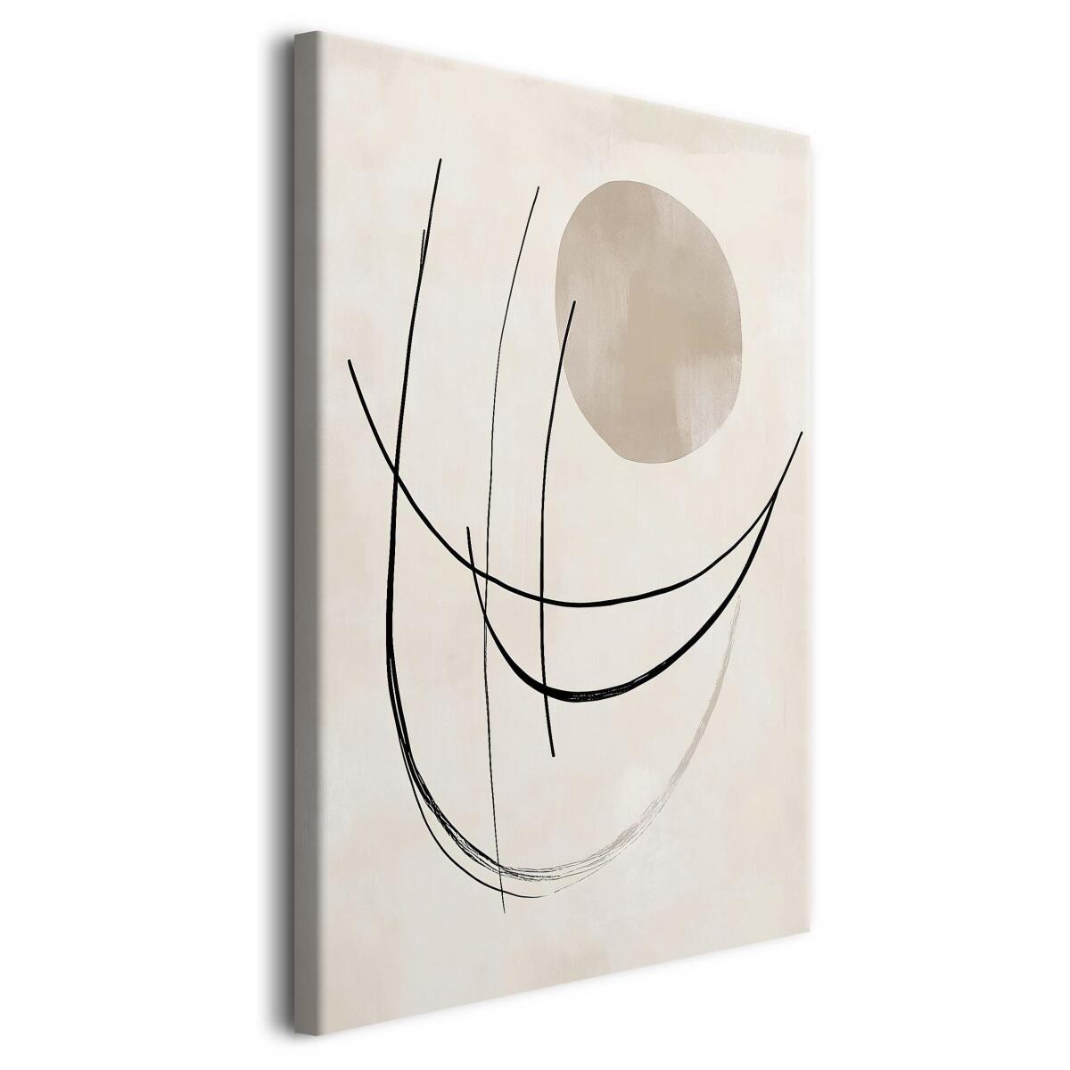 Nowoczesny Obraz Line Art | Minimalistyczna dekoracja ścienna do salonu, sypialni O94243