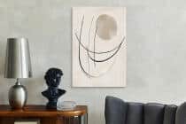 Nowoczesny Obraz Line Art | Minimalistyczna dekoracja ścienna do salonu, sypialni O94243 - miniaturka 5
