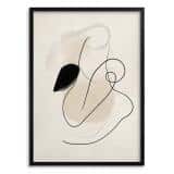 Nowoczesny Plakat Line Art | Modna dekoracja ścienna do salonu, sypialni P94241 - miniaturka 1