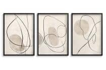 Beżowe Plakaty na ścianę- Subtelna Abstrakcja Line Art P94247 - miniaturka 7