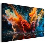 Abstrakcyjny Obraz na Płótnie – Dynamiczna Eksplozja barw | Kolorowy obraz na ścianę, Nowoczesna dekoracja do salonu 68163 - miniaturka 1