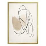 Abstrakcyjna Grafika na Ścianę – Beżowy Minimalizm P94245 - miniaturka 4