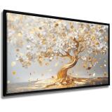 Obraz na płótnie w Ramie American Box | Złote Drzewko szczęścia- luksusowa dekoracja ściany R20911 - miniaturka 1