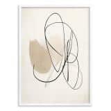 Abstrakcyjna Grafika na Ścianę – Beżowy Minimalizm P94245 - miniaturka 5