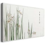 Reprodukcja obrazu „Żonkile” Watanabe Seitei – japońska sztuka na płótnie, elegancka dekoracja ścienna - miniaturka 1