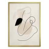 Nowoczesny Plakat Line Art | Modna dekoracja ścienna do salonu, sypialni P94241 - miniaturka 5