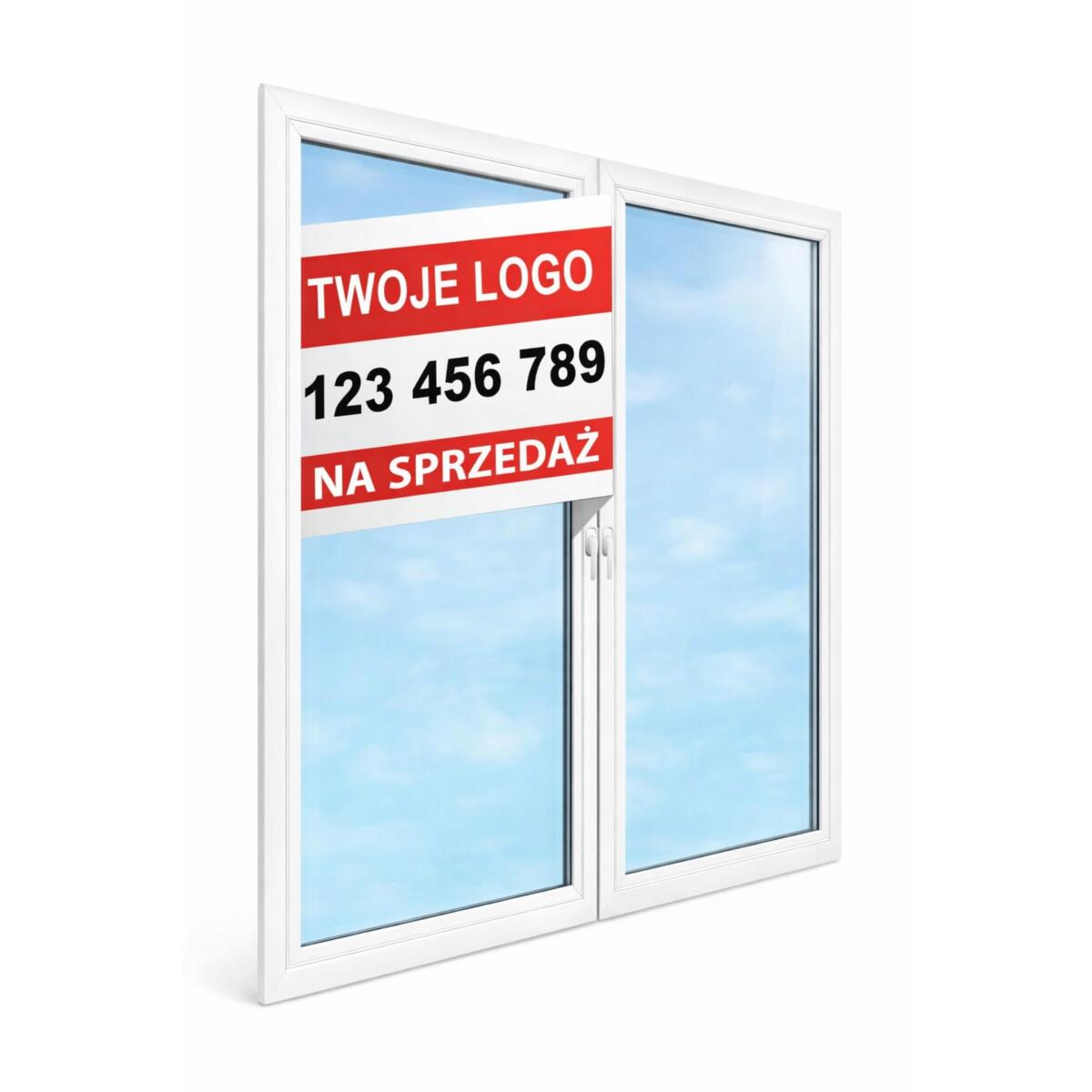 Baner 3D na okno dla biur nieruchomości  „SPRZEDAM” - zdjęcie 5
