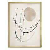 Stylowy Plakat Artystyczny - Abstrakcyjne Linie | Obraz Line Art P94243 - miniaturka 3