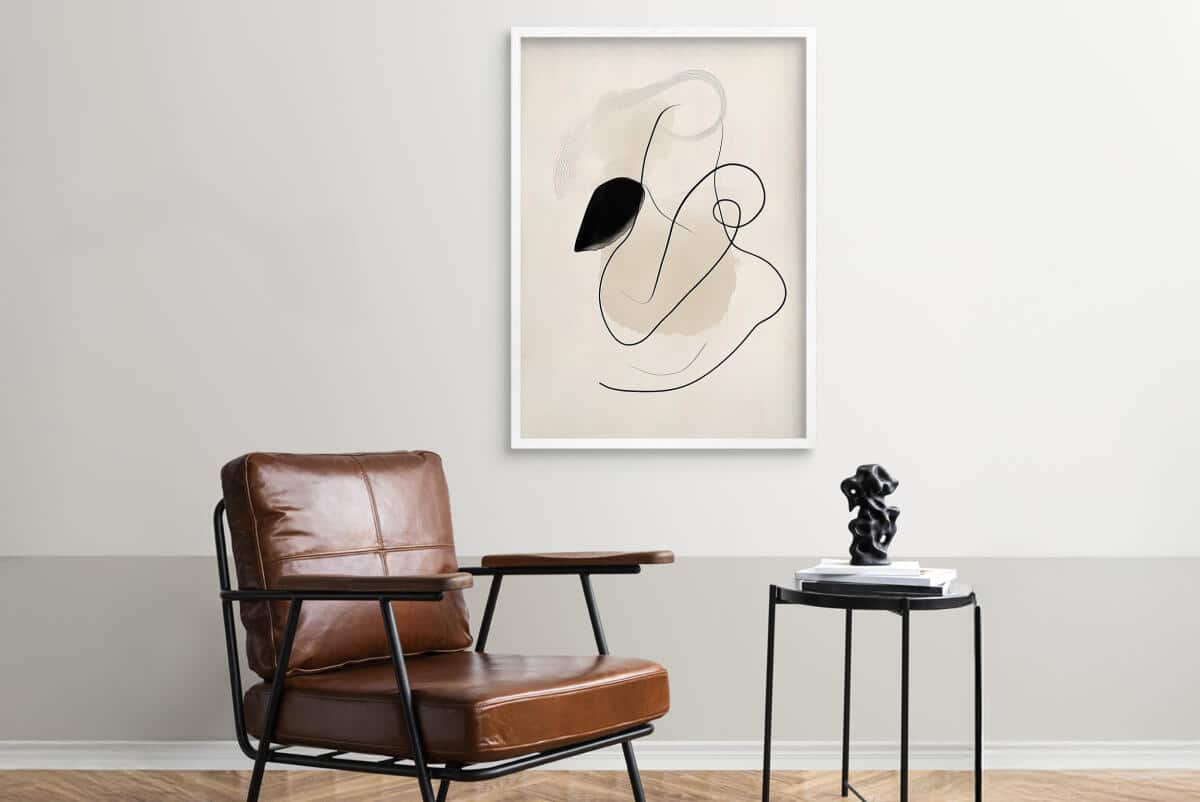 Nowoczesny Plakat Line Art | Modna dekoracja ścienna do salonu, sypialni P94241 - zdjęcie 3