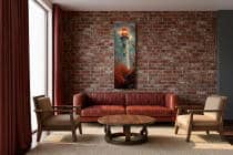 Klimatyczny Obraz z Latarnią Morską o zachodzie słońca | Nadmorski Krajobraz na płótnie 94232 - miniaturka 3