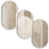 Nowoczesny Tryptyk na ścianę- Beżowa Abstrakcja | Minimalistyczne Obrazy do Salonu i Sypialni 82373 - miniaturka 1