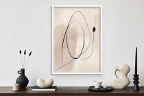 Plakat Minimalistyczne Linie | Nowoczesna Dekoracja do Salonu w Stylu Japandi P94242 - miniaturka 4