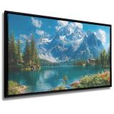 Obraz na płótnie w Ramie American Box | Krajobraz na ścianę- Góry i Jezioro | Spokojny pejzaż R73040 - miniaturka 1