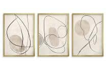 Beżowe Plakaty na ścianę- Subtelna Abstrakcja Line Art P94247 - miniaturka 5