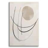 Nowoczesny Obraz Line Art | Minimalistyczna dekoracja ścienna do salonu, sypialni O94243 - miniaturka 2