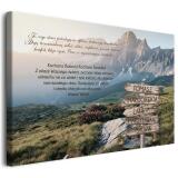 Personalizowany obraz dla dziadków z imionami wnuków | Prezent dla Babci i Dziadka- Obraz na ścianę z cytatem 20935 - miniaturka 1