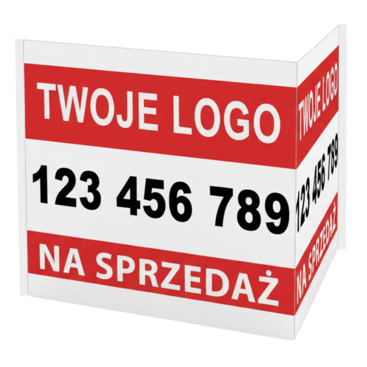 Baner 3D na okno dla biur nieruchomości  „SPRZEDAM” - zdjęcie 6