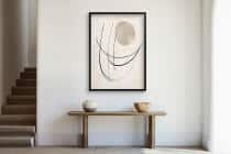 Stylowy Plakat Artystyczny - Abstrakcyjne Linie | Obraz Line Art P94243 - miniaturka 2