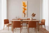 Nowoczesny Obraz na płótnie- Złote Liście | Abstrakcyjne drzewo na ścianę 94234 - miniaturka 6