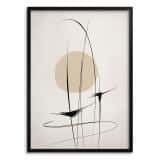 Minimalistyczny Plakat Abstrakcja- Linie i Koło | Geometryczna Dekoracja Ścienna do Salonu, Biura P94240 - miniaturka 6