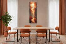 Artystyczny Obraz Jesienny Pejzaż- Leśna Ścieżka i Brzozy | Nastrojowy Krajobraz Natura 94239 - miniaturka 3