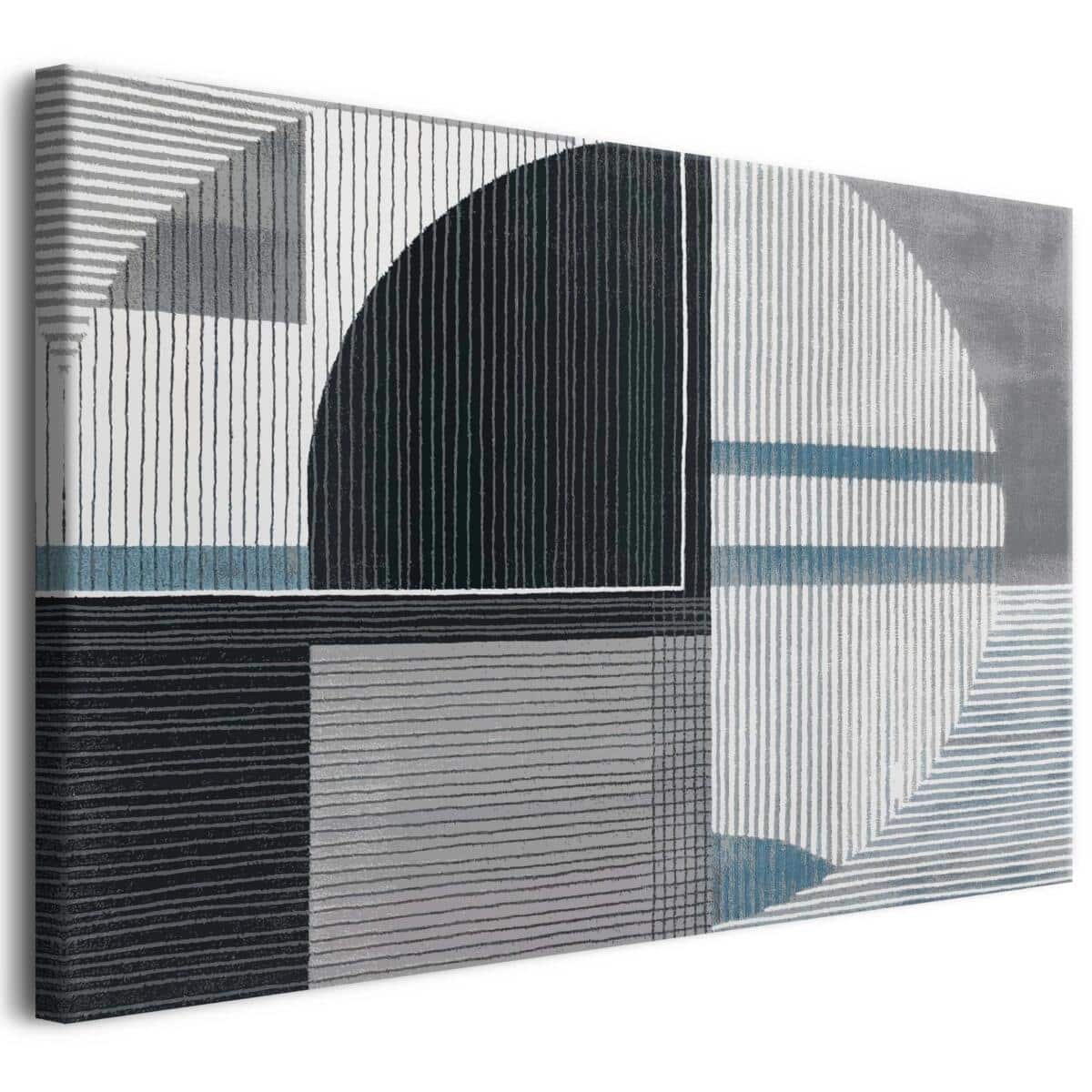 Geometryczny obraz na płótnie – abstrakcja w stylu nowoczesnym | Minimalistyczna dekoracja ścienna 68112