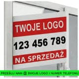 Baner 3D na okno dla biur nieruchomości  „SPRZEDAM” - miniaturka 1