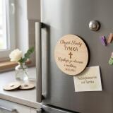 Drewniany magnes podziękowanie dla gości podziękowania Komunia Święta Chrzest 10 sztuk, P07 - miniaturka 5