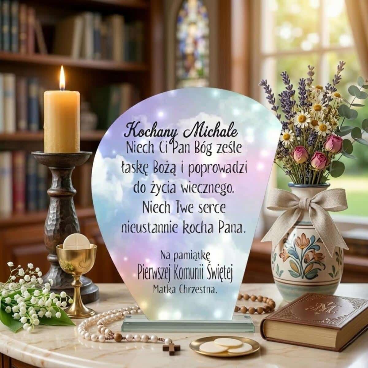 Statuetka pamiątka Komunia Święta prezent na komunię 1462575 - zdjęcie 4