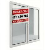 Baner 3D na okno- NA WYNAJEM | Reklama dla agentów i biur nieruchomości + Logo i Numer telefonu - miniaturka 6