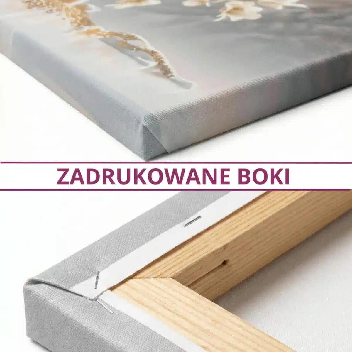 Obraz na ścianę Widok na złotą polanę - pejzaż gór, traw i błękitnego nieba 92123 - zdjęcie 5
