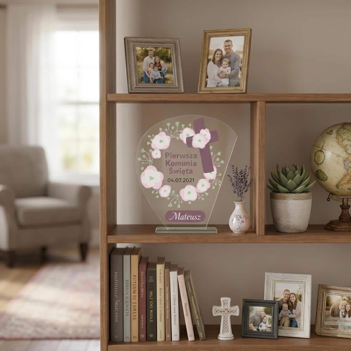 Statuetka pamiątka Komunia Święta prezenty na komunię dla chłopca 1462569 - zdjęcie 2