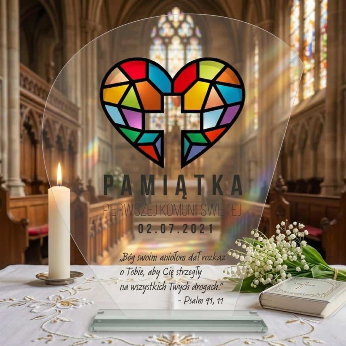 Statuetka pamiątka Komunia Święta prezenty na komunię dla dziewczynki 1462573 - zdjęcie 3