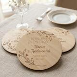 Drewniany magnes podziękowanie dla gości podziękowania Komunia Święta Chrzest 10 sztuk, P09 - miniaturka 3