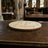 Drewniany magnes podziękowanie dla gości podziękowania Komunia Święta Chrzest 10 sztuk, P06 - miniaturka 6