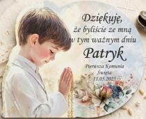 I Komunia Święta- Podziękowania dla Gości | Personalizowany magnes | Upominek, Prezent dla gości Pierwsza Komunia 66675 - miniaturka 3
