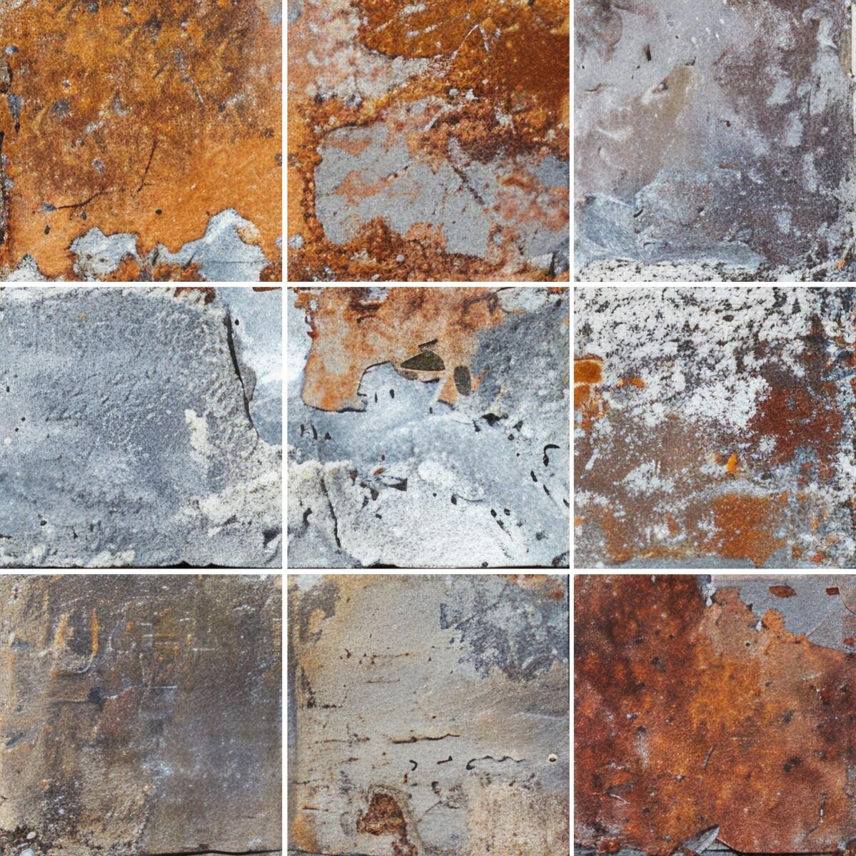 Dekoracyjne Naklejki na Kafelki- Efekt Rdzy, Patyny i Przetarć | Efektowne Płytki w stylu Industrialnym 82316 - zdjęcie 7