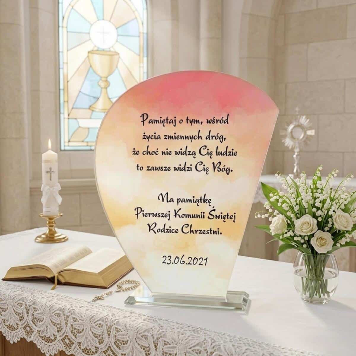 Statuetka pamiątka Komunia Święta 1462574 - zdjęcie 4