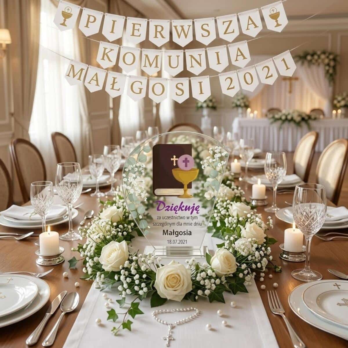 Statuetka podziękowanie Komunia Święta 1462571 - zdjęcie 2