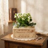 Skrzynka drewniana na kwiaty, Chrzest, Komunia, podziękowanie dla Chrzestnej  02 - miniaturka 3