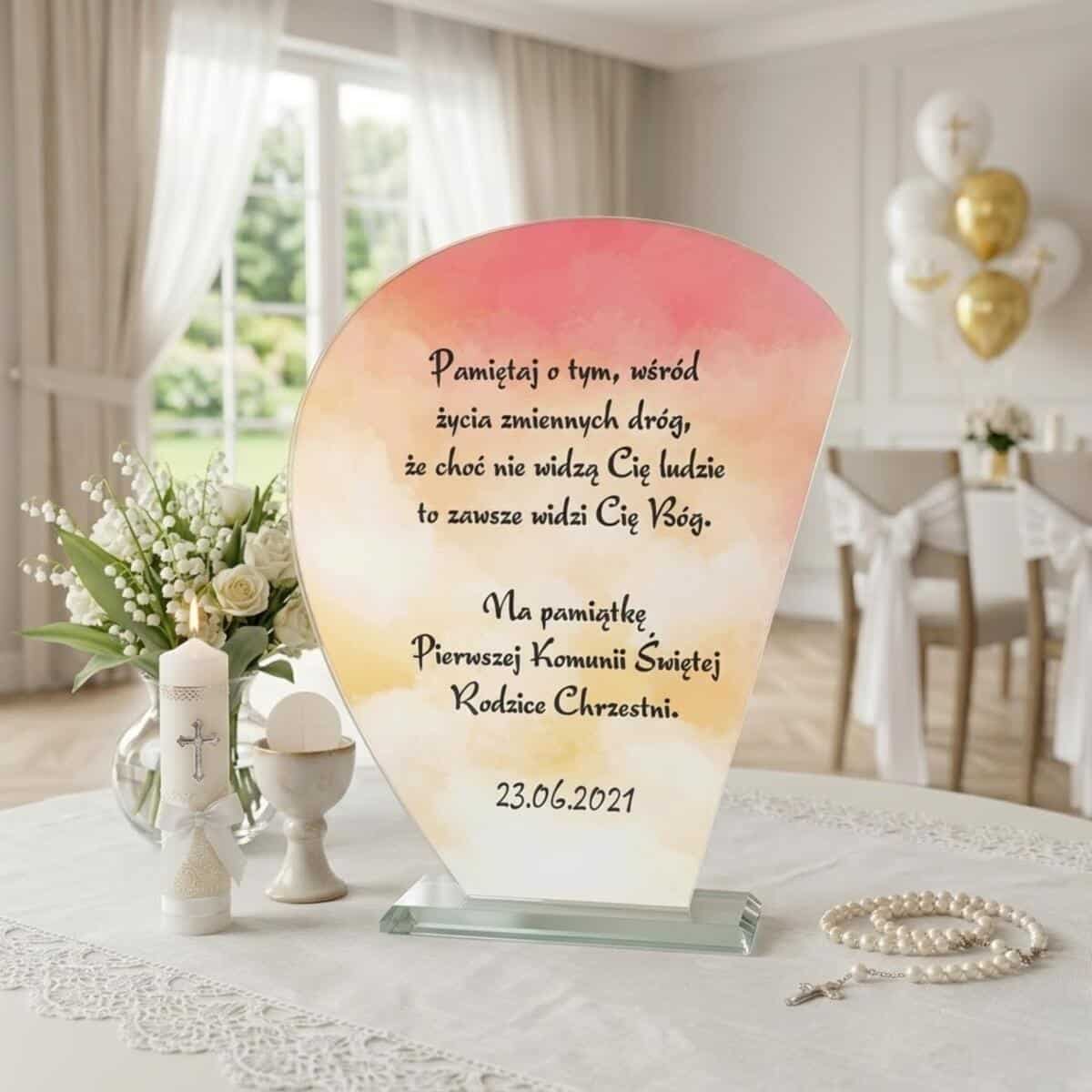 Statuetka pamiątka Komunia Święta 1462574 - zdjęcie 2