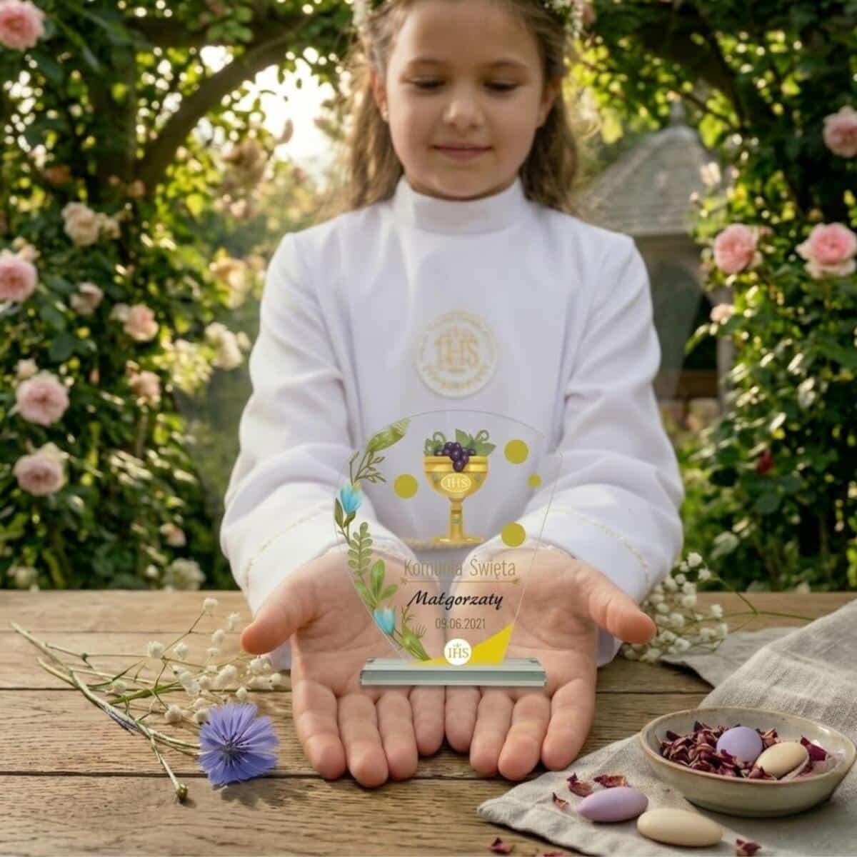 Statuetka pamiątka Komunia Święta prezenty na komunię 1462572 - zdjęcie 3