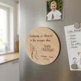 Drewniany magnes podziękowanie dla gości podziękowania Komunia Święta Chrzest 10 sztuk, P02 - miniaturka 3