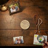 Drewniany magnes podziękowanie dla gości podziękowania Komunia Święta Chrzest 10 sztuk, P05 - miniaturka 4