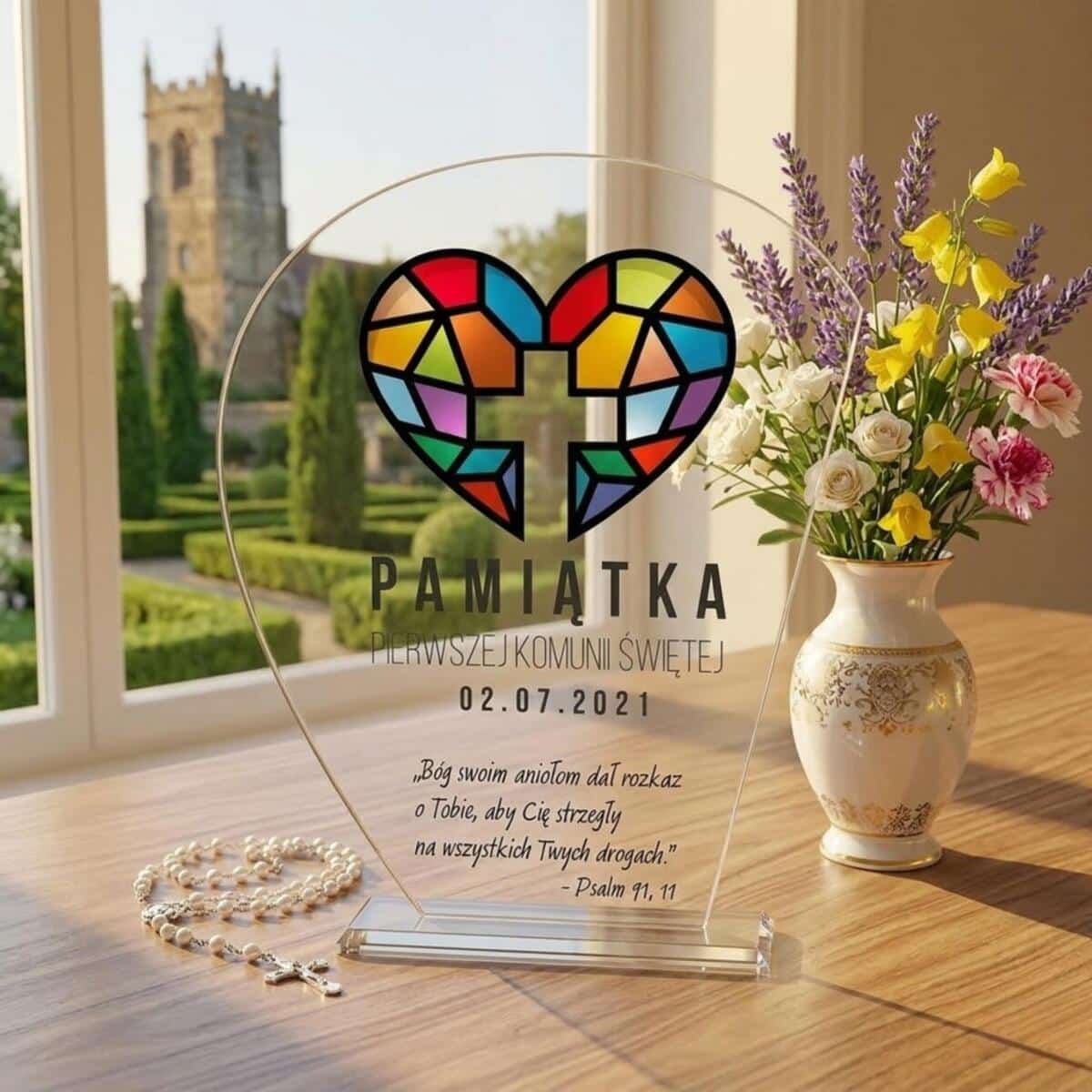 Statuetka pamiątka Komunia Święta prezenty na komunię dla dziewczynki 1462573 - zdjęcie 4