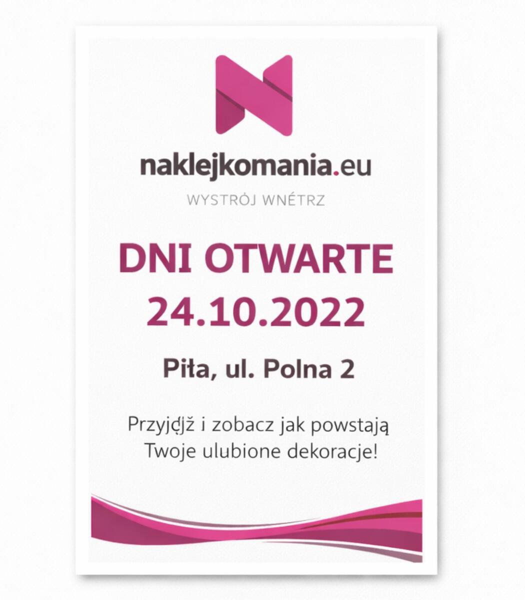 Plakaty reklamowe informacyjne 4 sztuki w formacie A2