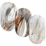 Obrazy Owalne, Elipsy- Abstrakcja w beżu i szarości | Dekoracja na ścianę Loft 42243 - miniaturka 1